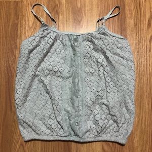 Hollister Floral Lace Crop Top